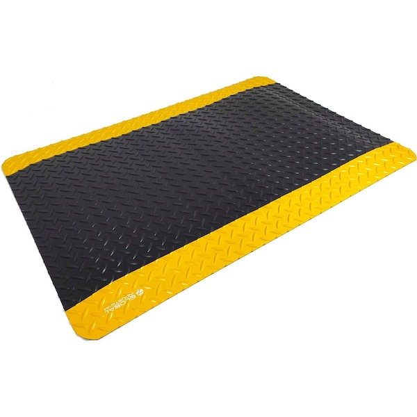 Antifatigue Mat, 3 in L x 2 in W, 9/16 Thickness, Black